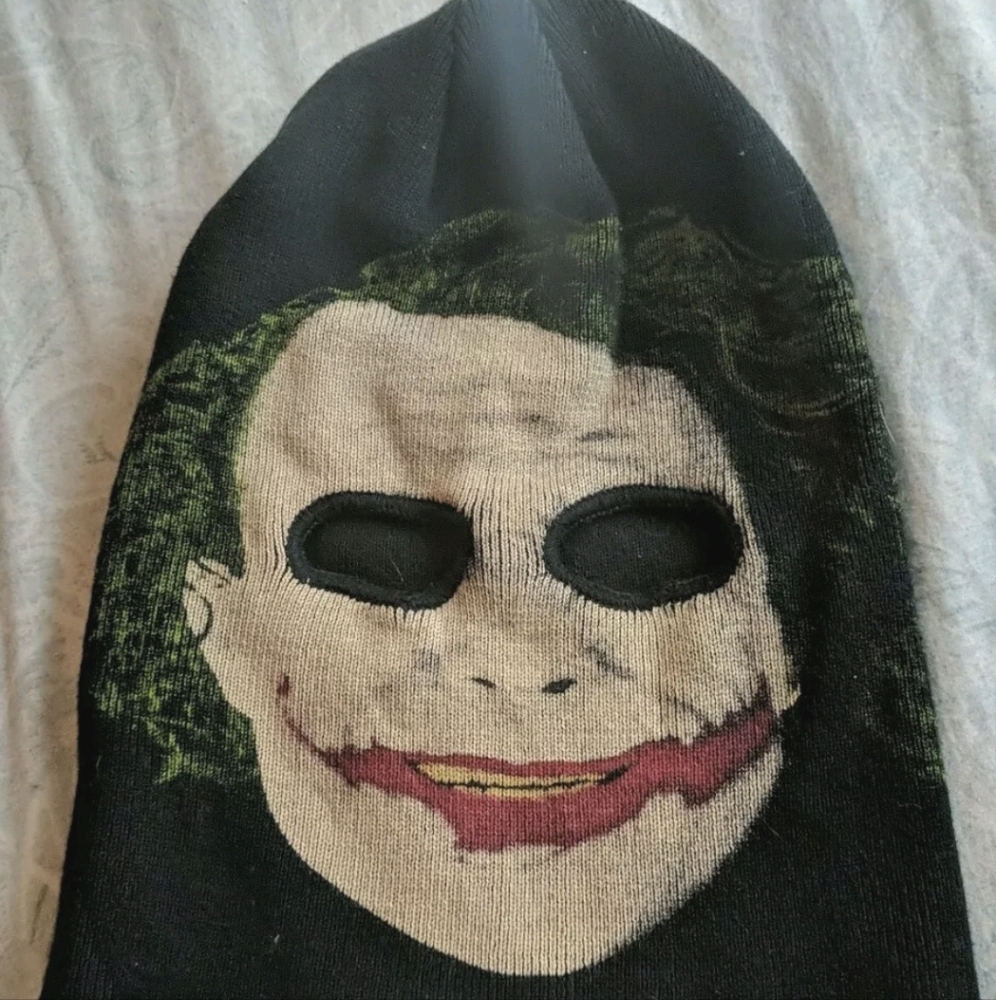 Dark Knight Joker Mask Beanie Very Rare vintage Heath ledger Halloween